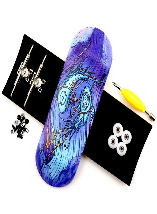 RACOFSB 32mm Pro Fingerboard 12 Constellation Series Wooden Finger Board (Pisces) - Image 1